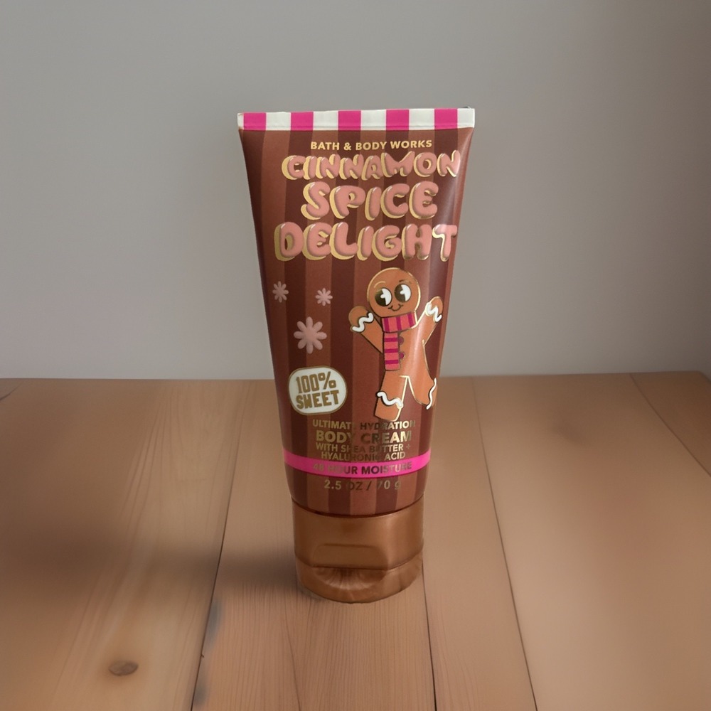 Bath and Body Works Cinnamon Spice Delight Mini Body Cream Travel Size 2.5 Oz